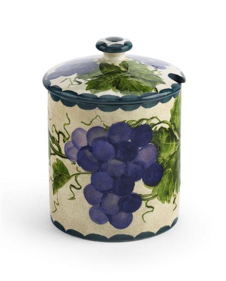 Appraisal: WEMYSS MEDIUM PRESERVE JAR COVER EARLY TH CENTURY decorated with