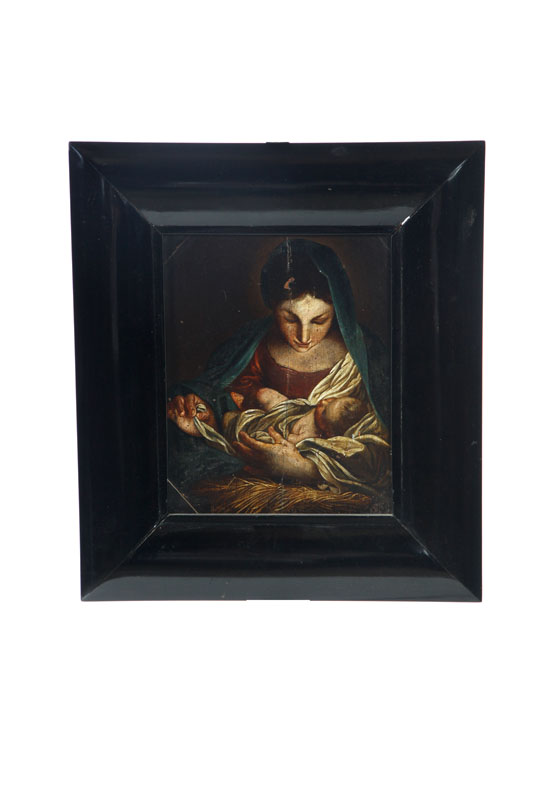 Appraisal: MADONNA ITALIAN SCHOOL ND HALF- TH CENTURY Oil on wooden