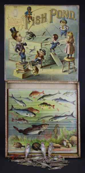 Appraisal: MAGNETIC FISH POND McLoughlin Bros pat outstanding cover graphics lithographed