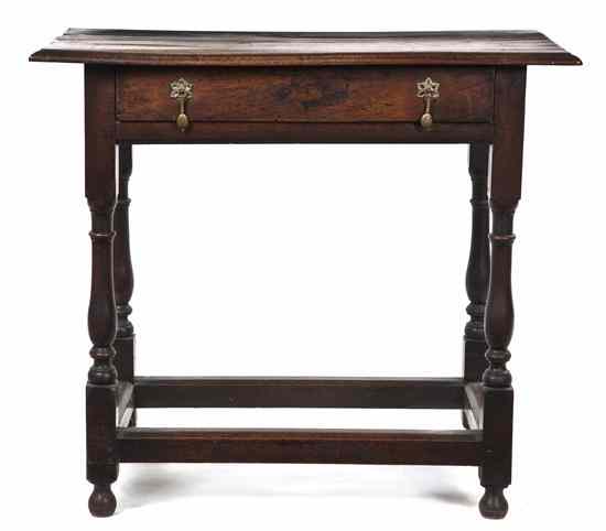 Appraisal: An English Oak Table having a rectangular top over a