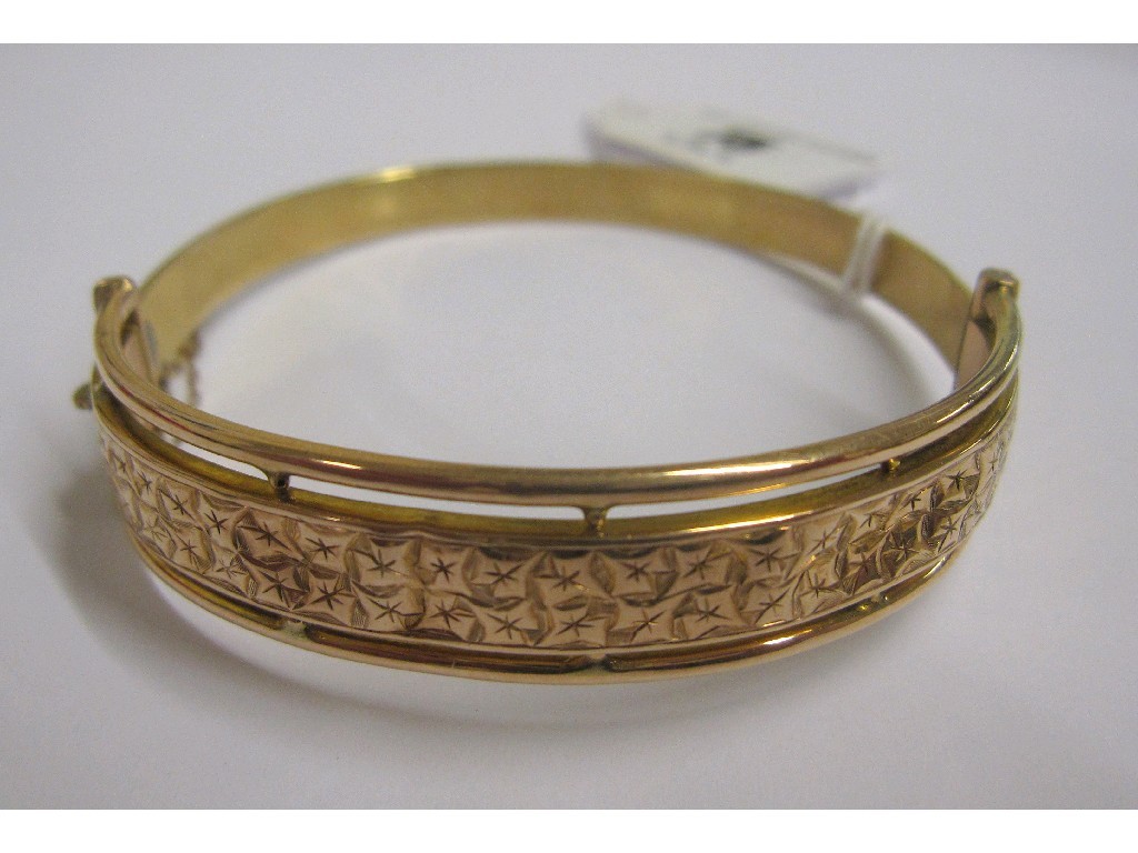 Appraisal: Victorian ct rose gold bangle Approx gms