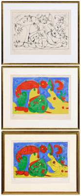 Appraisal: Joan Miro Spanish - La Nuit l'Ours from Suit