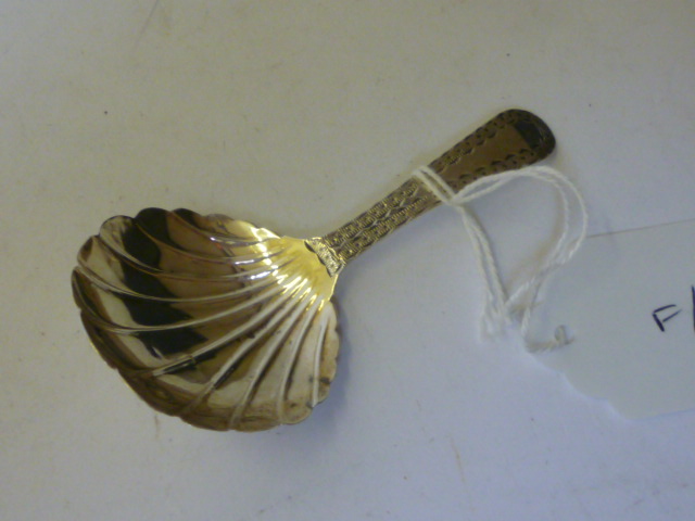 Appraisal: A WILLIAM IV CADDY SPOON maker probably William Chawner London