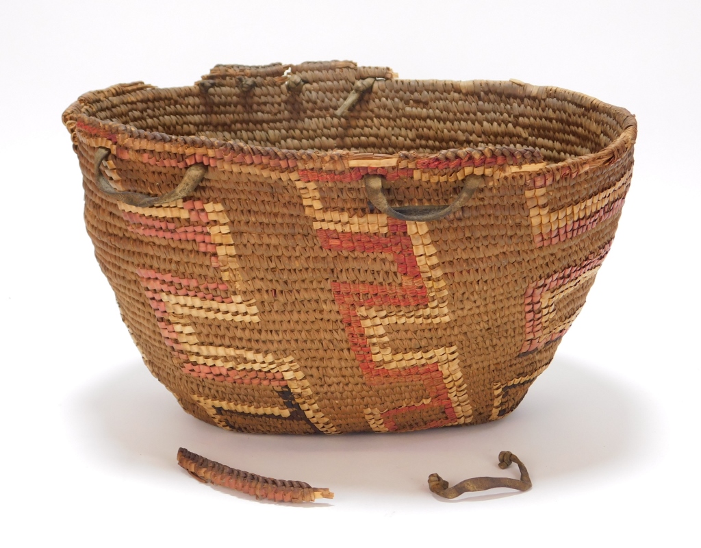 Appraisal: SOUTH WEST NATIVE AMERICAN WOVEN BASKET United States th CenturyHand