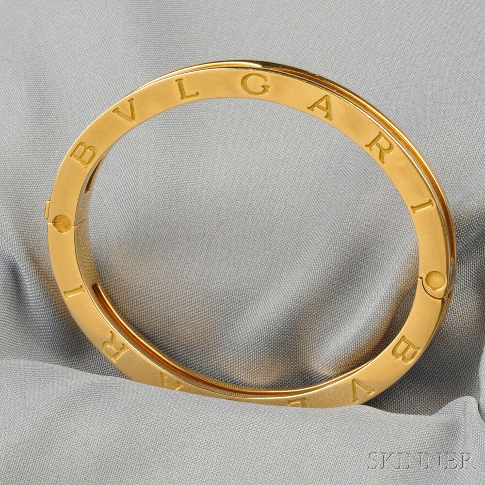 Appraisal: kt Gold B Zero Bracelet Bulgari designed as a hinged