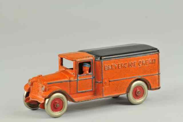 Appraisal: DENT BREYER'S ICE CREAM TRUCK Cast iron painted in orange