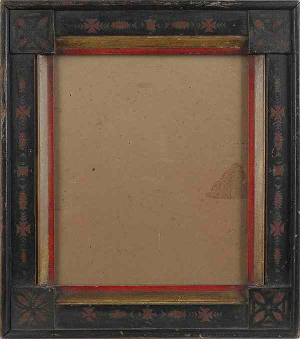 Appraisal: Bucks County Pennsylvania painted frame th c with a molded