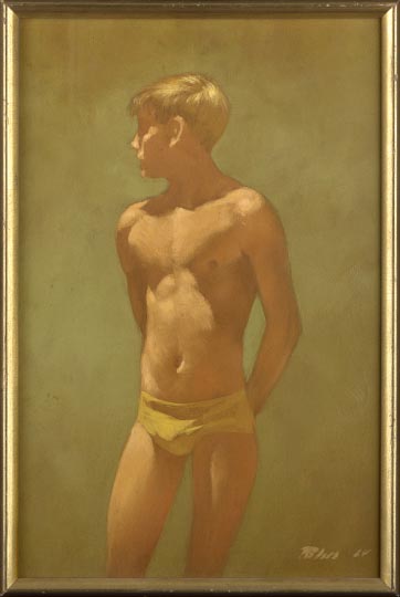 Appraisal: Robert Bliss American Massachusetts - Blond Athlete and Yellow Shirt