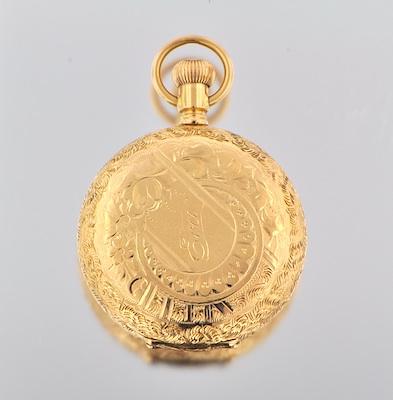 Appraisal: A k Gold Pocketwatch by Elgin ca - k yellow