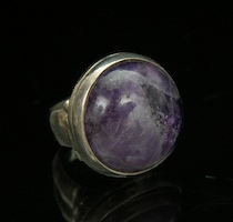 Appraisal: A Spratling Sterlilng Silver And Amethyst Ring A Spratling sterling