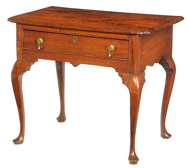 Appraisal: Rare Virginia Queen Anne Walnut Dressing Table possibly Suffolk area