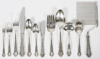 Appraisal: REED AND BARTON 'GEORGIAN ROSE' STERLING FLATWARE SERVICE FOR PIECES