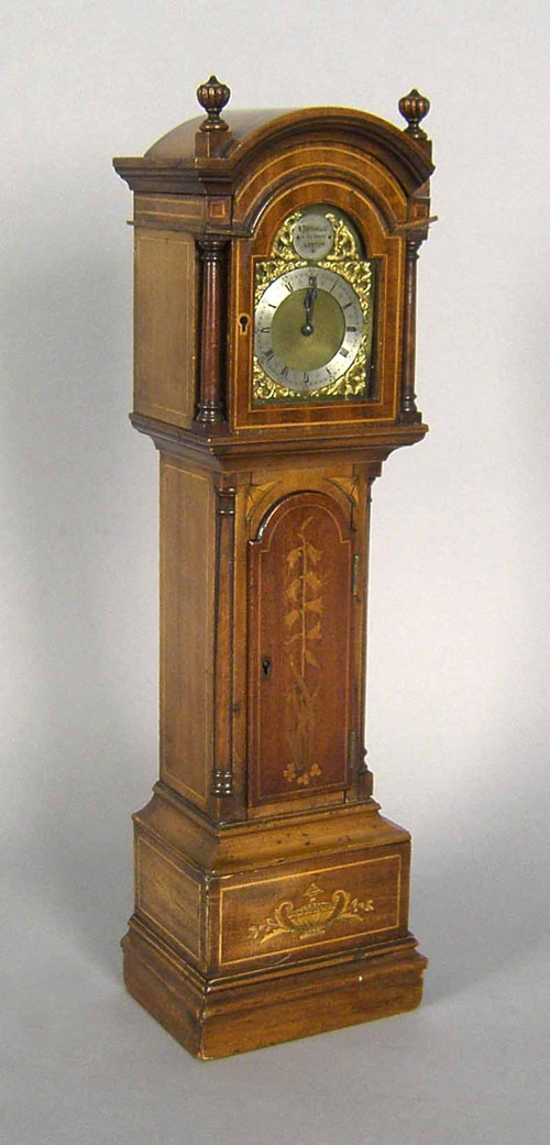 Appraisal: Tall case clock form watch hutch the works signed WT