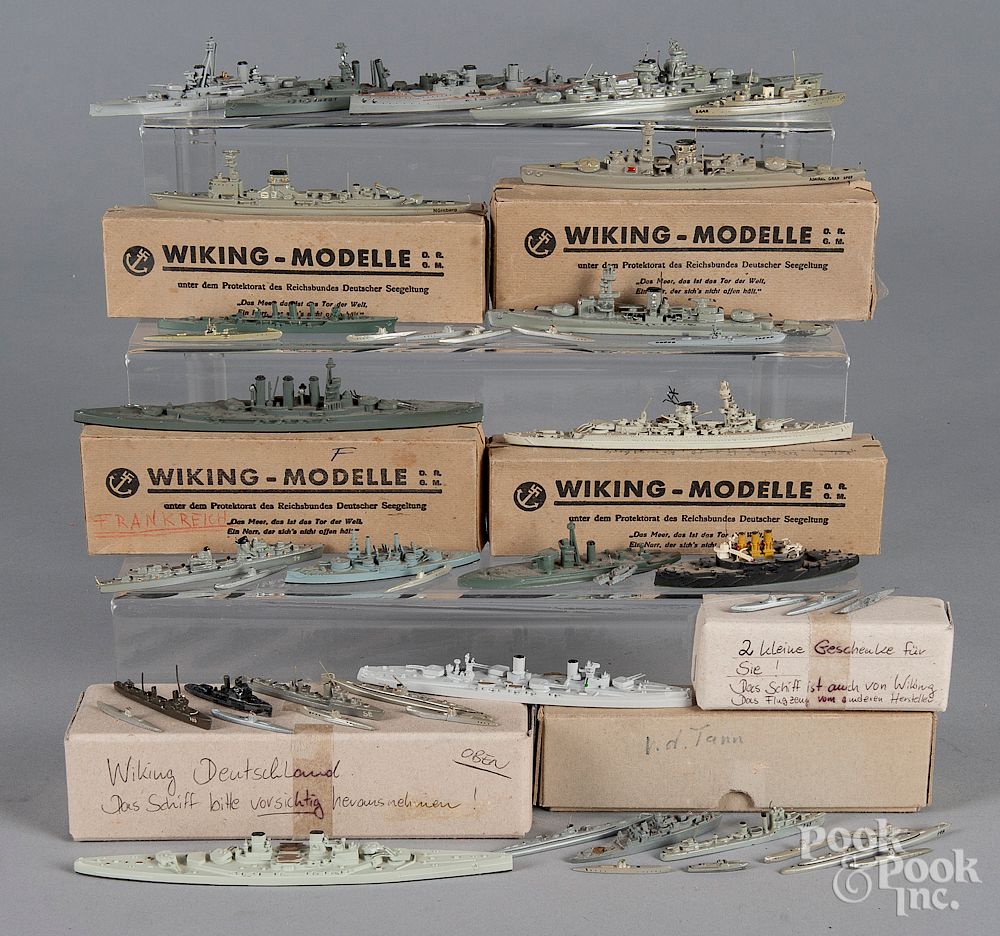 Appraisal: Group of fifty miniature lead ship models Group of fifty