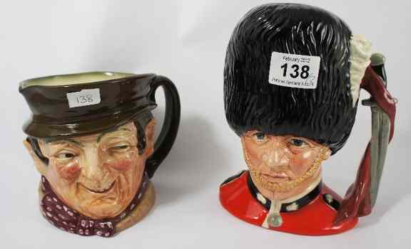 Appraisal: Royal Doulton Large Character Jug The Guardsman D and Sam