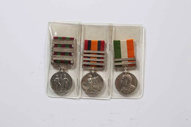 Appraisal: A GROUP OF THREE CAMPAIGN MEDALS relating to Private O