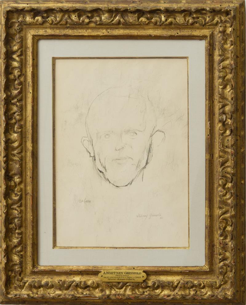 Appraisal: ROBERT OSBORN - PORTRAIT OF WHITNEY GRISWOLD Pencil on paper