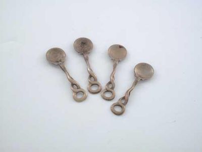 Appraisal: A set of four Victorian saltspoons by John Stone London