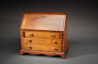 Appraisal: Miniature Slant Lid Desk c by by in The case