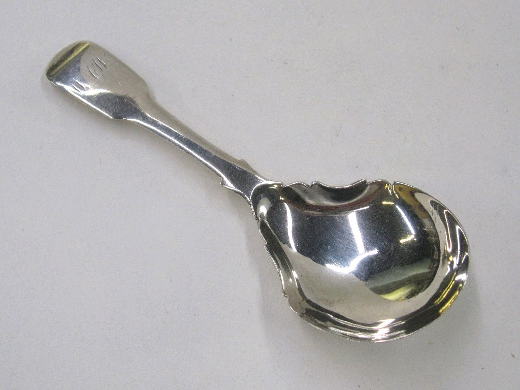 Appraisal: George III silver caddy spoon Edinburgh