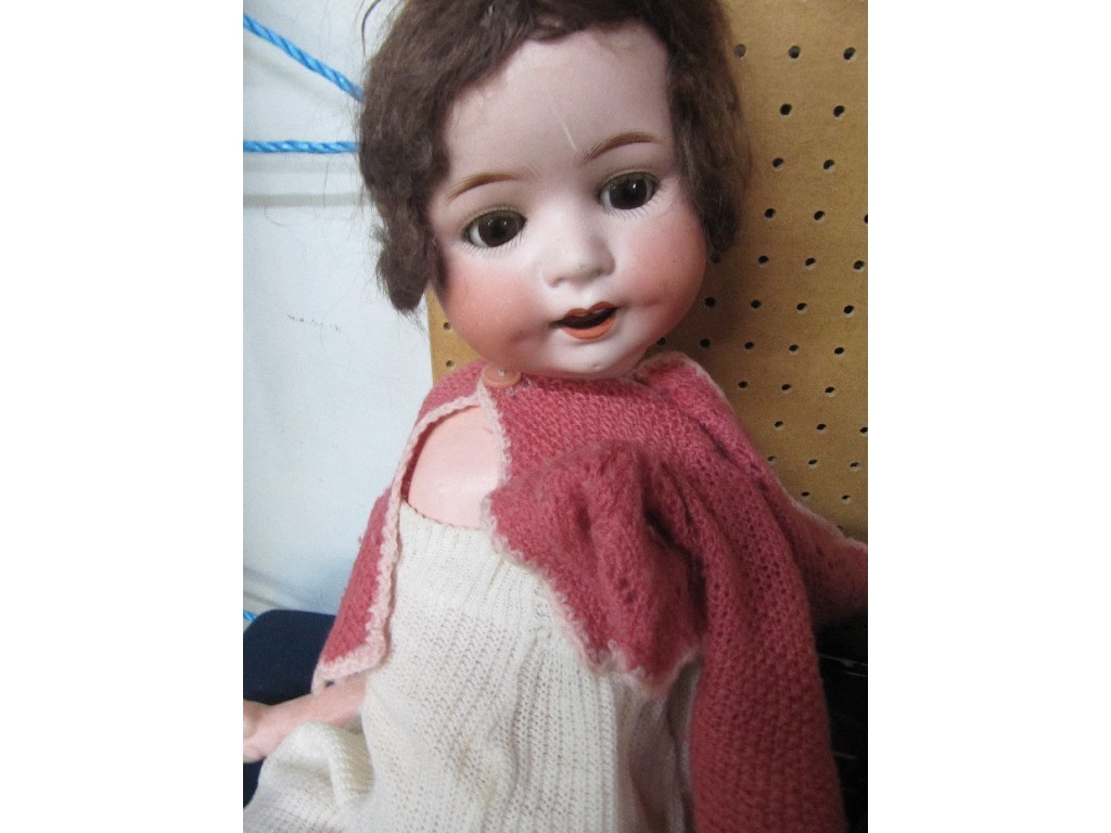 Appraisal: Girl doll by Koppelsdorf arms def