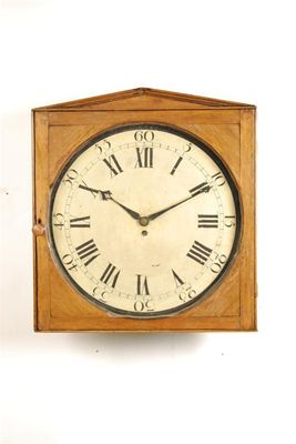 Appraisal: A th century wall clock with a single fusee five