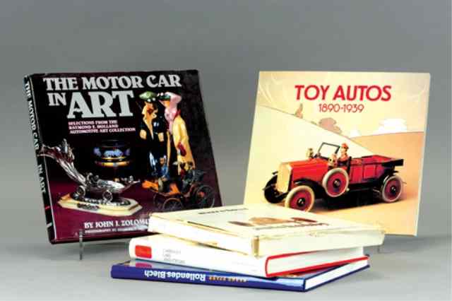 Appraisal: TOY BOOK REFERENCE LOT Includes auto books by Remise Bossi