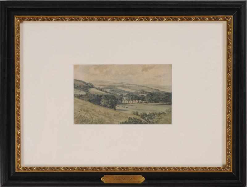 Appraisal: ATTRIBUTED TO DAVID COX LANDSCAPE Watercolor on paper unsigned x