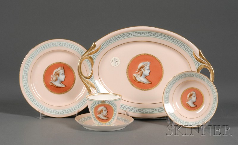 Appraisal: Limoges Porcelain Part Luncheon Set France late th early th