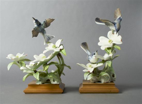 Appraisal: A Pair of Royal Worcester Dorothy Doughty Birds Blue-Grey Gnatcatcher