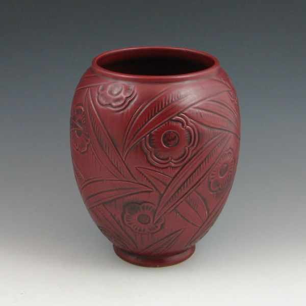 Appraisal: Weller red Paragon vase Marked Weller Pottery in script Mint