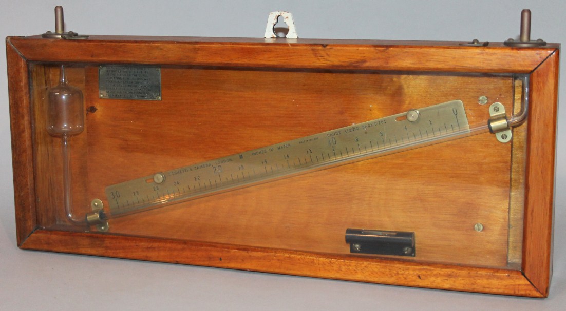 Appraisal: A cased Negretti Zambra London spirit level with glass end