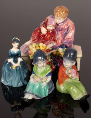 Appraisal: A Royal Doulton figure group The Flower Seller's Children HN