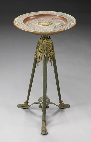 Appraisal: A Pompeian style bronze table late th century The dish