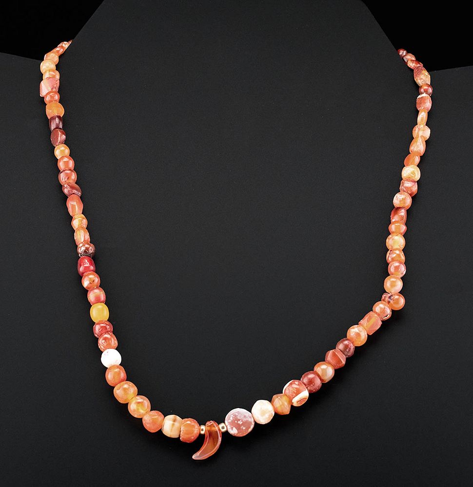 Appraisal: Gorgeous Roman Carnelian Bead Necklace Roman Imperial Period ca st