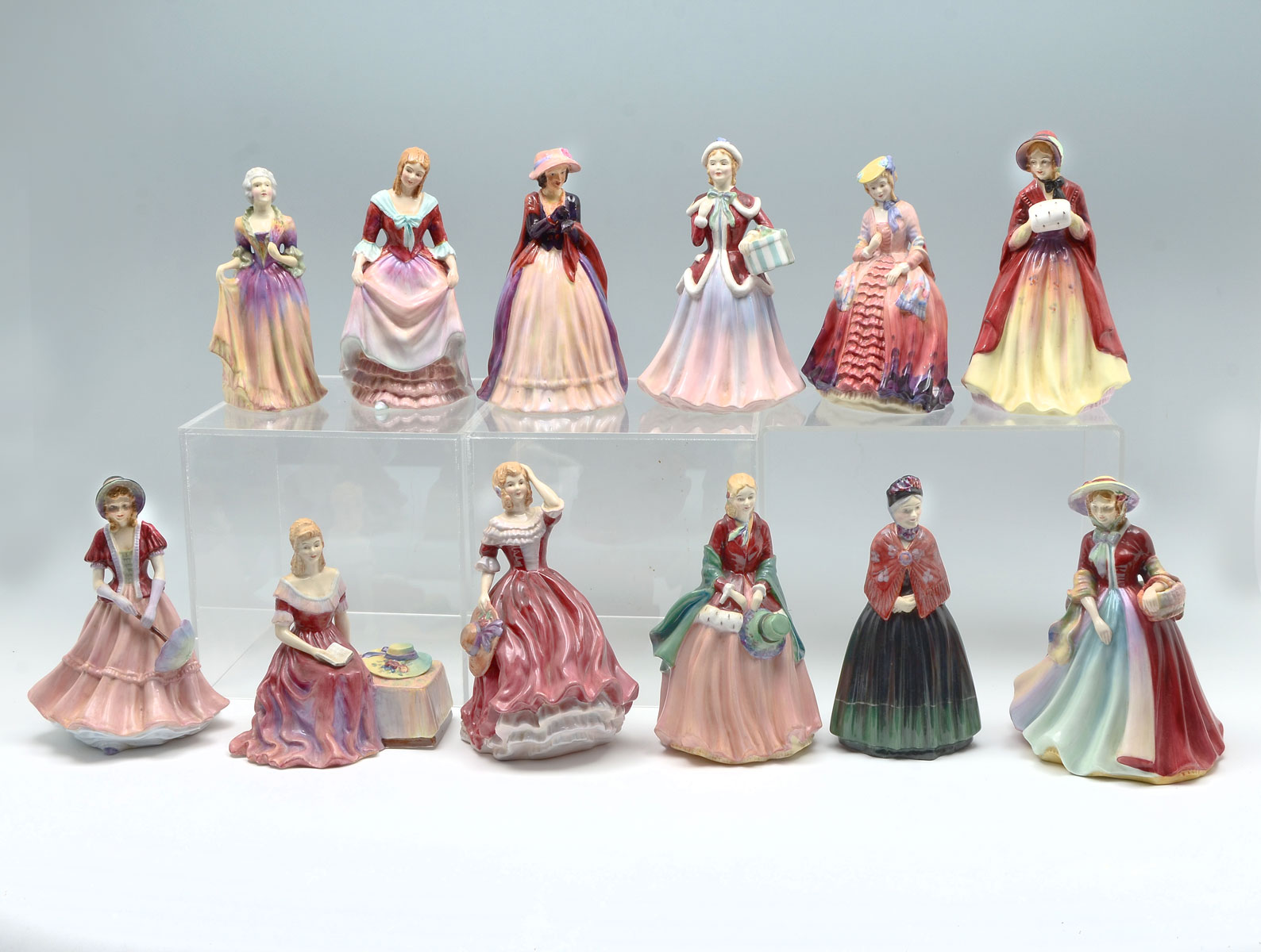 Appraisal: PARAGON PORCELAIN LADY FIGURINES ''Paulette'' ''Lady Anne'' ''Patricia'' ''Beatrice'' ''Lady