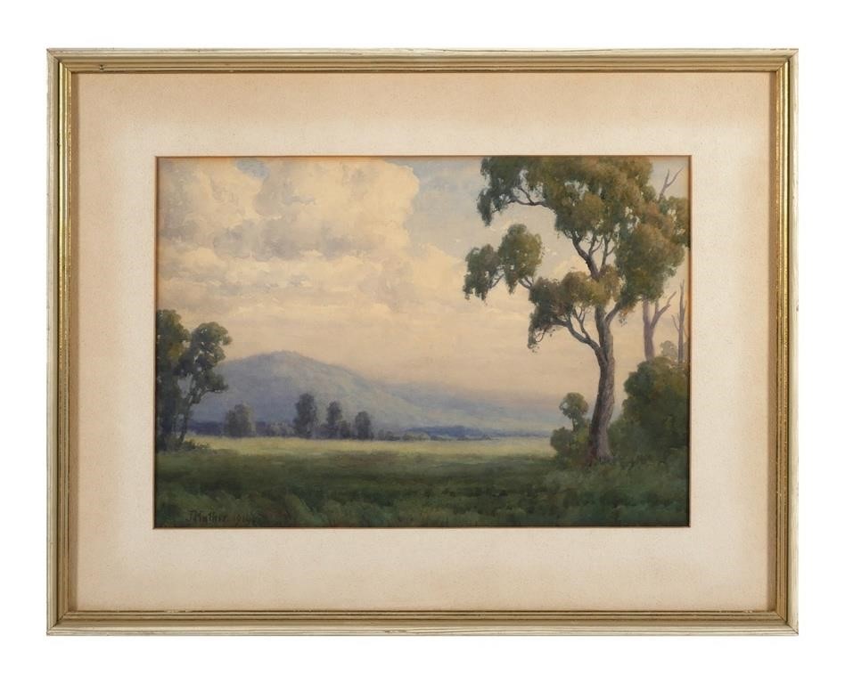 Appraisal: JOHN MATHER WATERCOLOR AUSTRALIAJohn Mather Australian - watercolor painting of