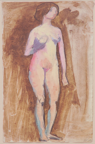 Appraisal: Arthur B Carles American - Standing Nude Watercolor on paper