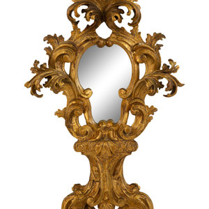 Appraisal: A Venetian Rococo Style Giltwood Mirror Late th Early th