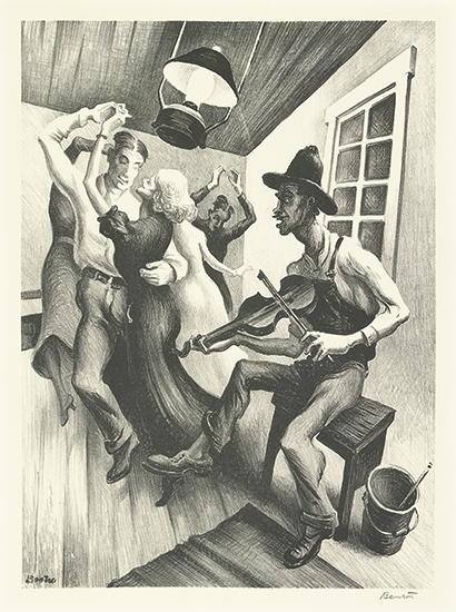 Appraisal: THOMAS HART BENTON I Got a Gal on Sourwood Mountain