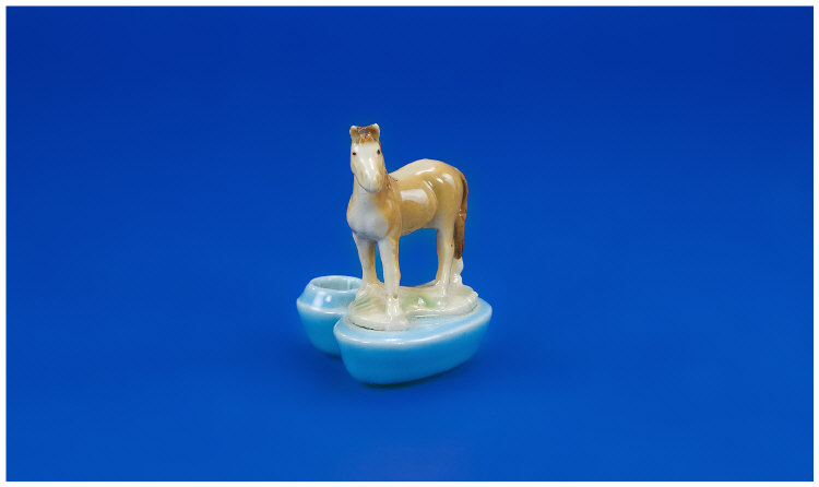 Appraisal: Wade Horse Figure Candle Holder Wade Marks to Base inches