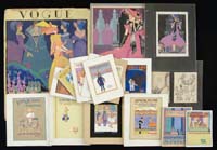 Appraisal: LOT OF MAGAZINE ART BY BEATRICE ANDERSON American First Quarter