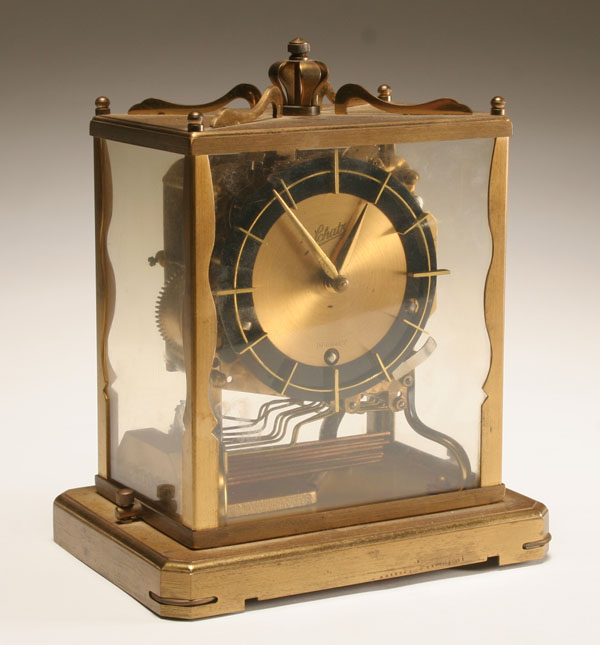 Appraisal: German brass anniversary mantle clock Schatz and Sohne mfg H