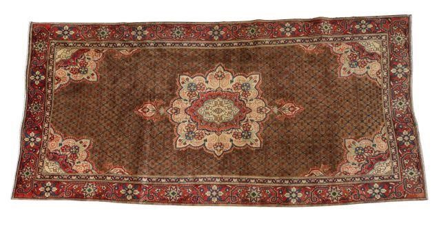 Appraisal: Hand-tied Persian Bijar rug approx ' l ' w