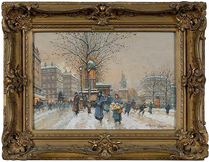 Appraisal: Eugene Galien-Laloue French - La Place de la R publique