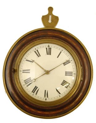 Appraisal: A mahogany and brass mounted sedan clock with a platform