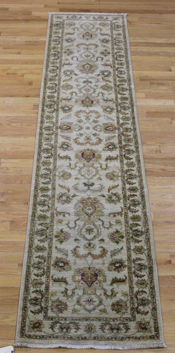 Appraisal: Vintage And Finely Hand Woven Oushak Style Runner From a