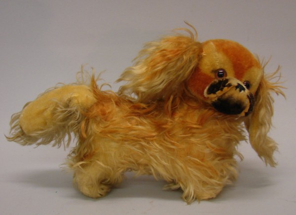 Appraisal: L Peki Pekinese with long honey mohair clipped mohair face