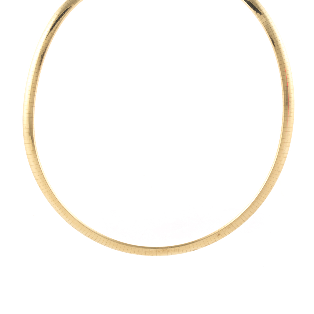 Appraisal: A Lady's K Yellow Gold Omega Necklace K yellow gold