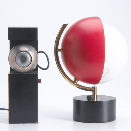 Appraisal: ARREDOLUCE Two lamps Contrast mini spotlight by Angelo Lelli and